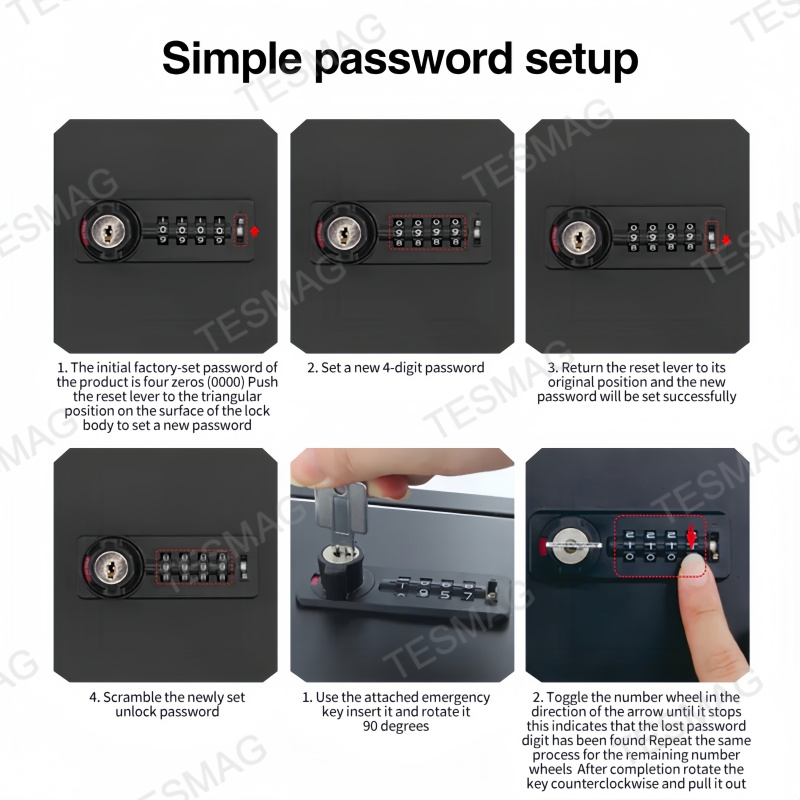 Anti-Theft Center Console Lock Box for Tesla Model 3 Highland/Model Y Juniper