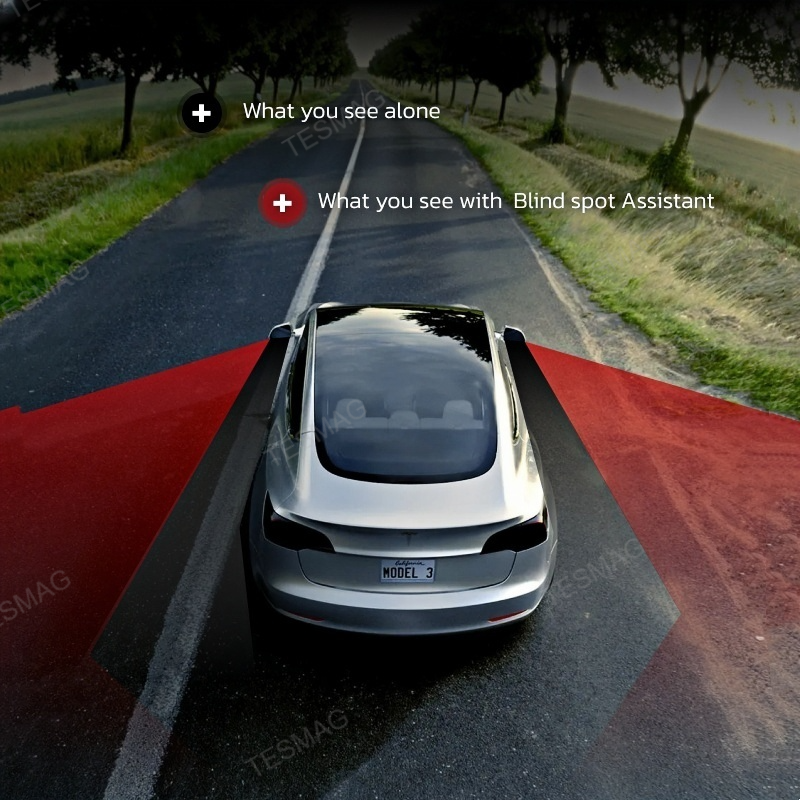 BSD Blind Spot Monitor Assistance for Tesla Model 3/Y