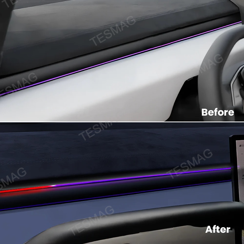 BSD Blind Spot Monitoring Ambient Lighting for Tesla Cybertruck