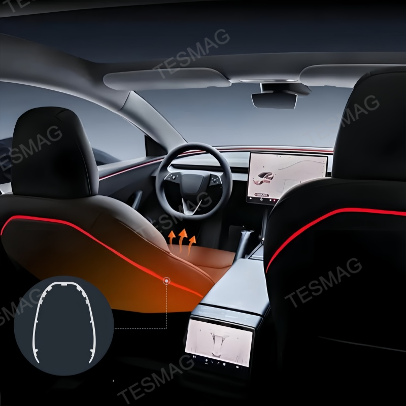 Back Seat Ambient Lights for Tesla Model 3 Highland/Model Y Juniper