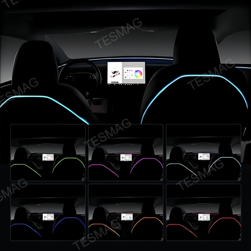 Back Seat Ambient Lights for Tesla Model 3 Highland/Model Y Juniper