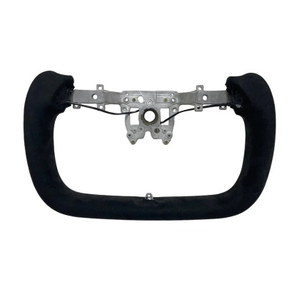 Black Alcantara Yoke Steering Wheel for Tesla Model 3 Highland