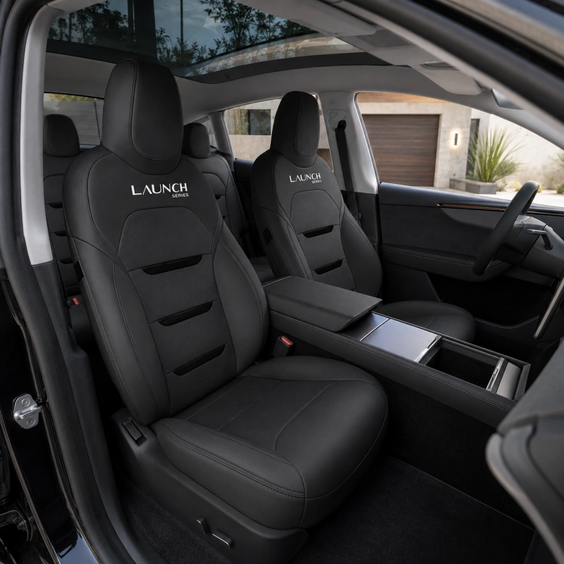 Nappa Leather Seat Covers for Model Y Juniper 2025.03+ Premium 5-Seater
