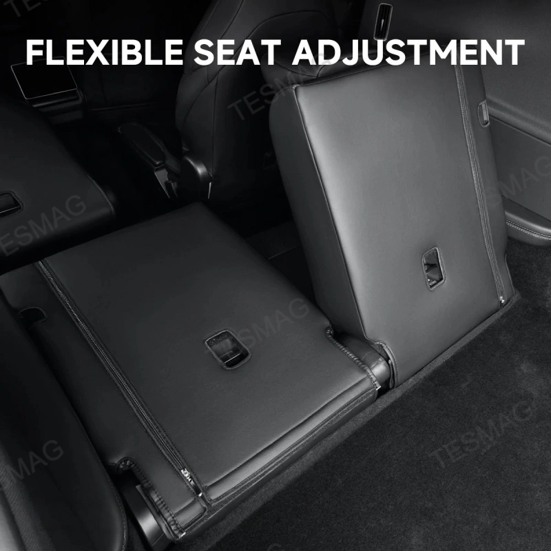 Full-Cover Nappa Leather Seat Covers for Tesla Model Y L 6-Seater
