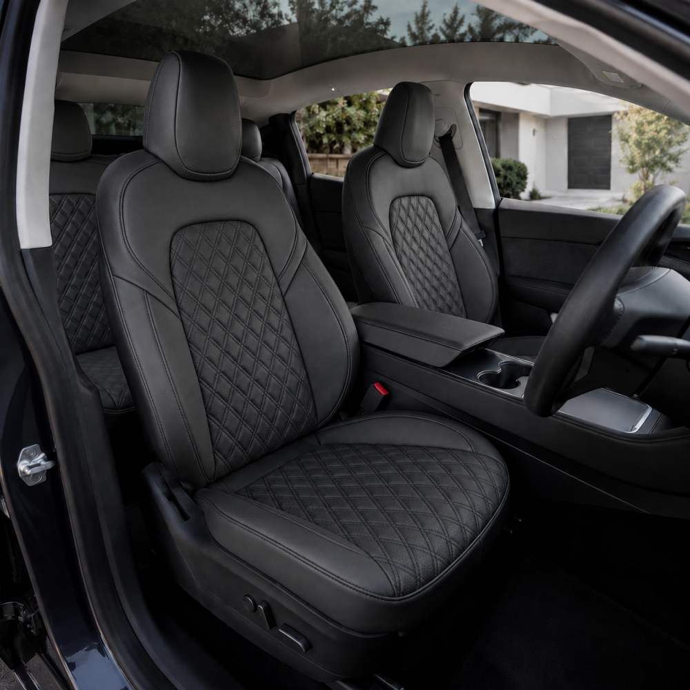 Diamond Quilted Seat Covers for Tesla Model Y Juniper Standard & Premium 5-Seater