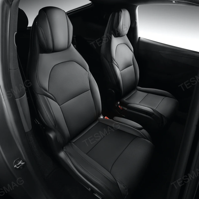 Full-Cover Nappa Leather Seat Covers for Tesla Model Y L 6-Seater