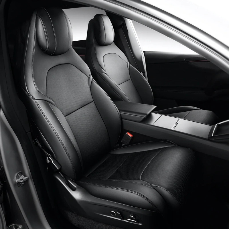 Full-Cover Nappa Leather Seat Covers for Tesla Model Y L 6-Seater
