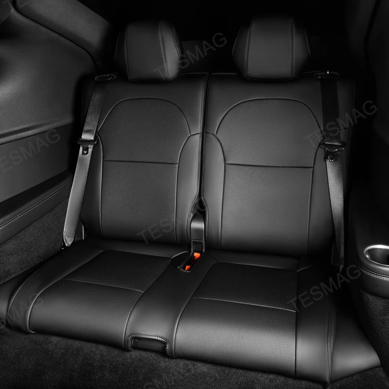 Full-Cover Nappa Leather Seat Covers for Tesla Model Y L 6-Seater