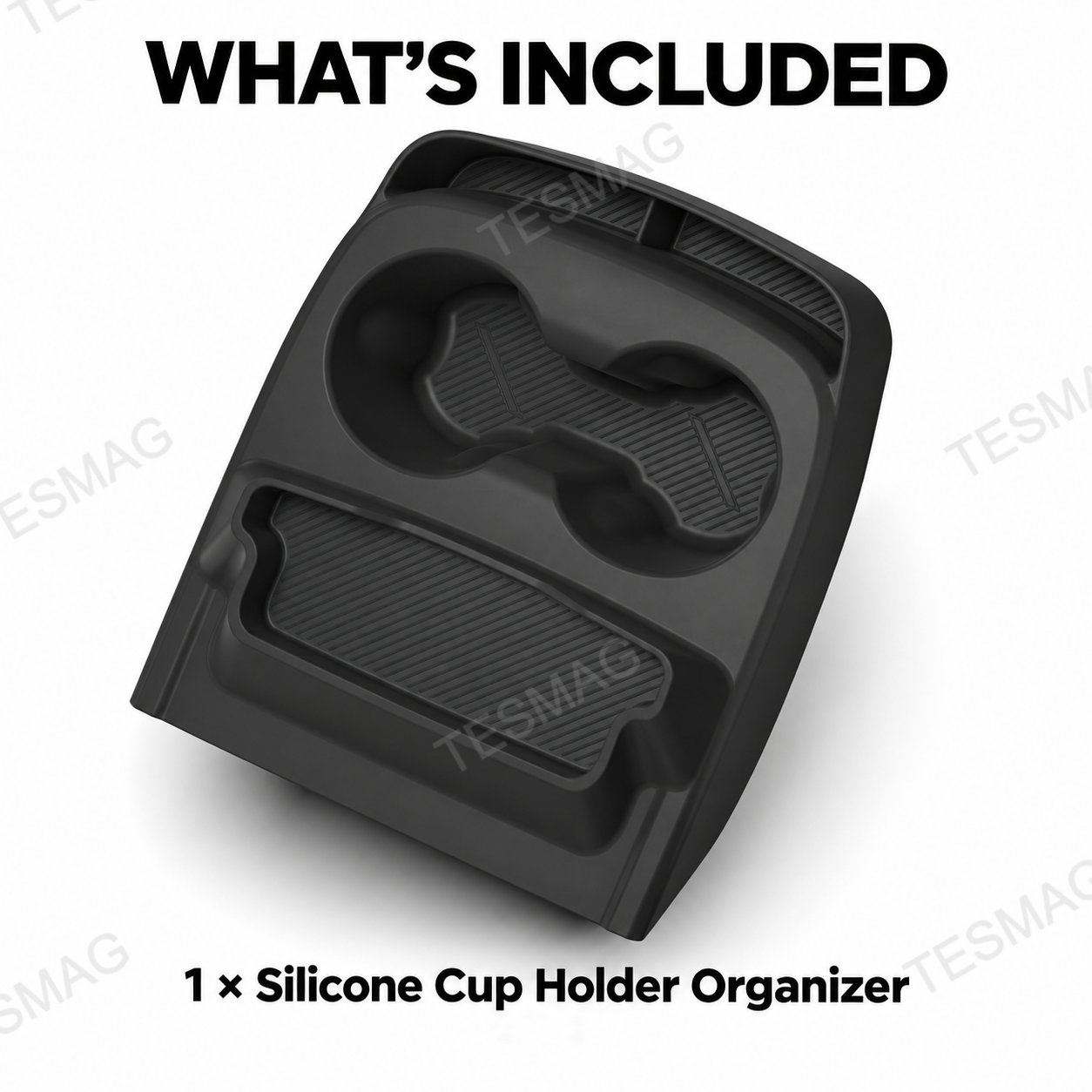 Center Console Silicone Cup Holder Organizer for Tesla Model Y Standard 2026+