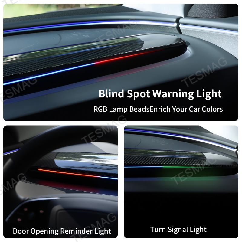 Blind Spot Detection (BSD) Smart Ambient Light for Tesla Model 3/Y