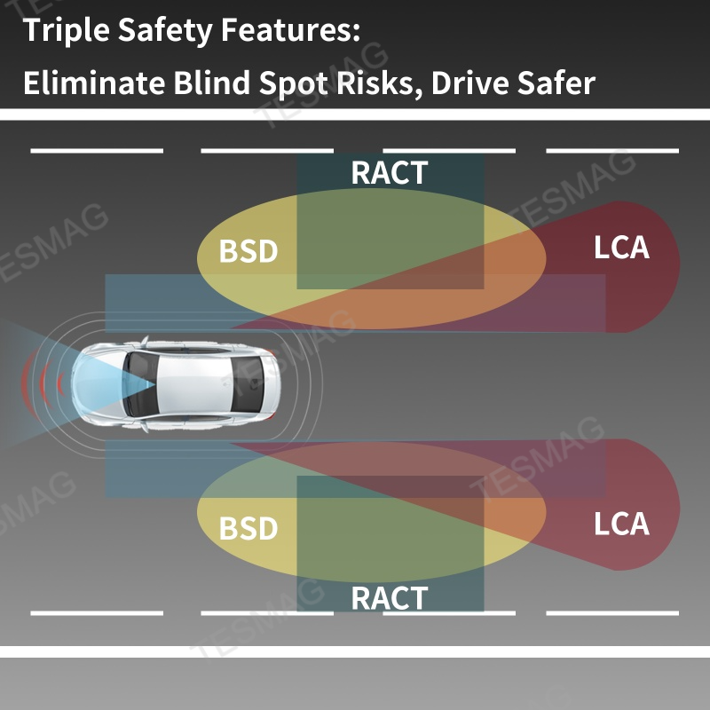 Blind Spot Detection (BSD) Smart Ambient Light for Tesla Model 3/Y