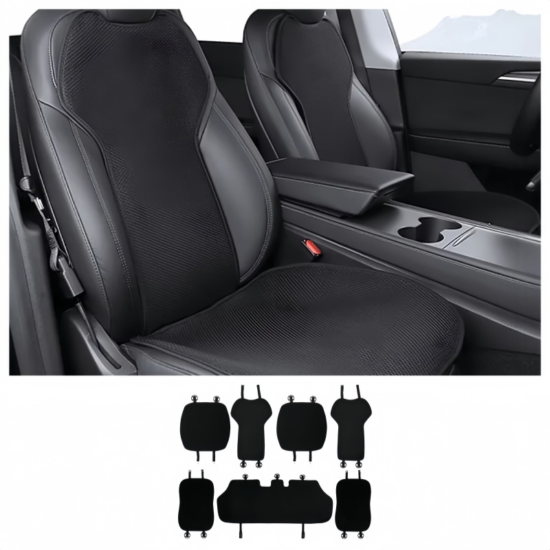 Breathable Ice Silk Seat Cushion for Tesla Model 3(7PCS)