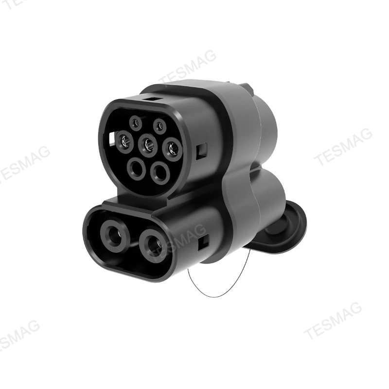 CCS1 Charger to CCS2 Vehicle EV Fast Charging Adapter