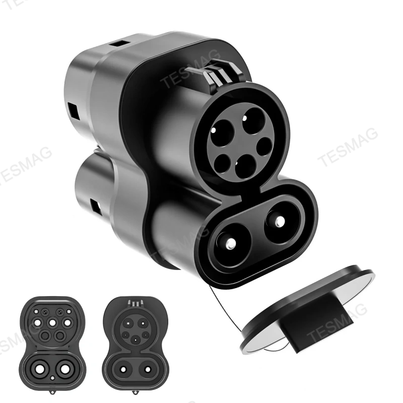 CCS1 Charger to CCS2 Vehicle EV Fast Charging Adapter