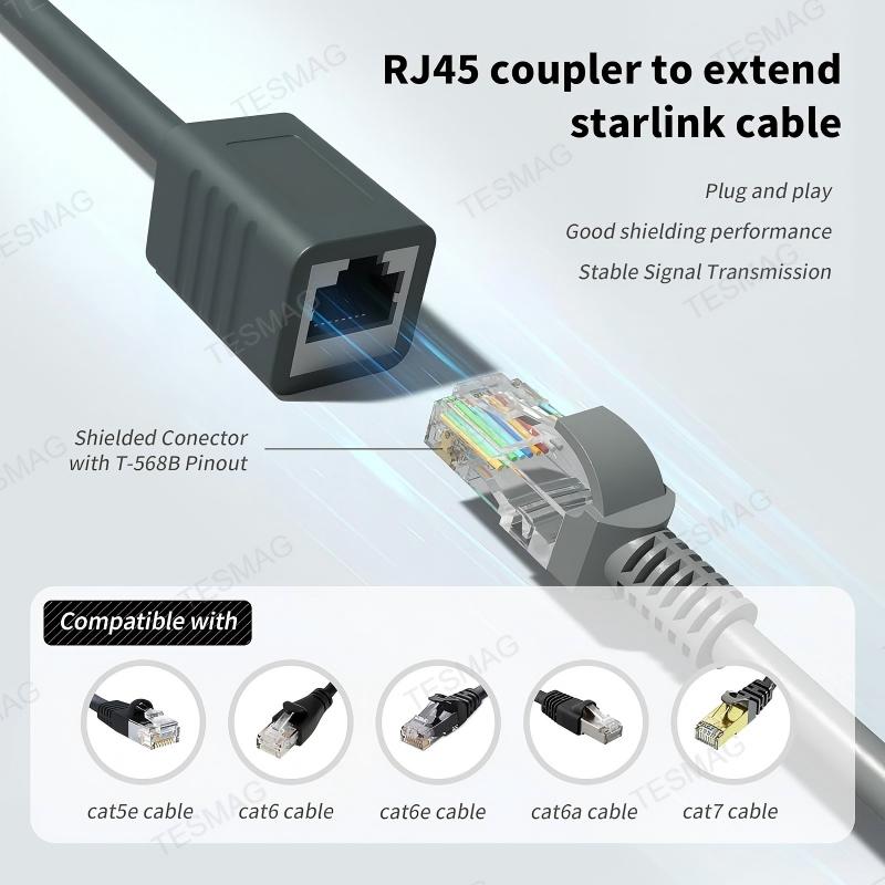 Cable Extensor RJ45 Impermeable for Starlink Gen 2 V2