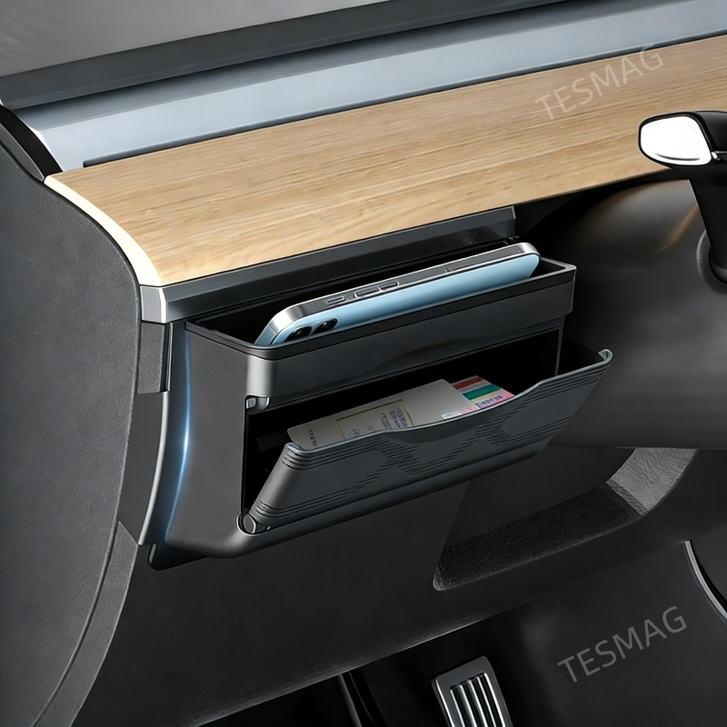 Car Glove Storage Dashboard Side Organizer for Tesla Model Y Juniper 2025+