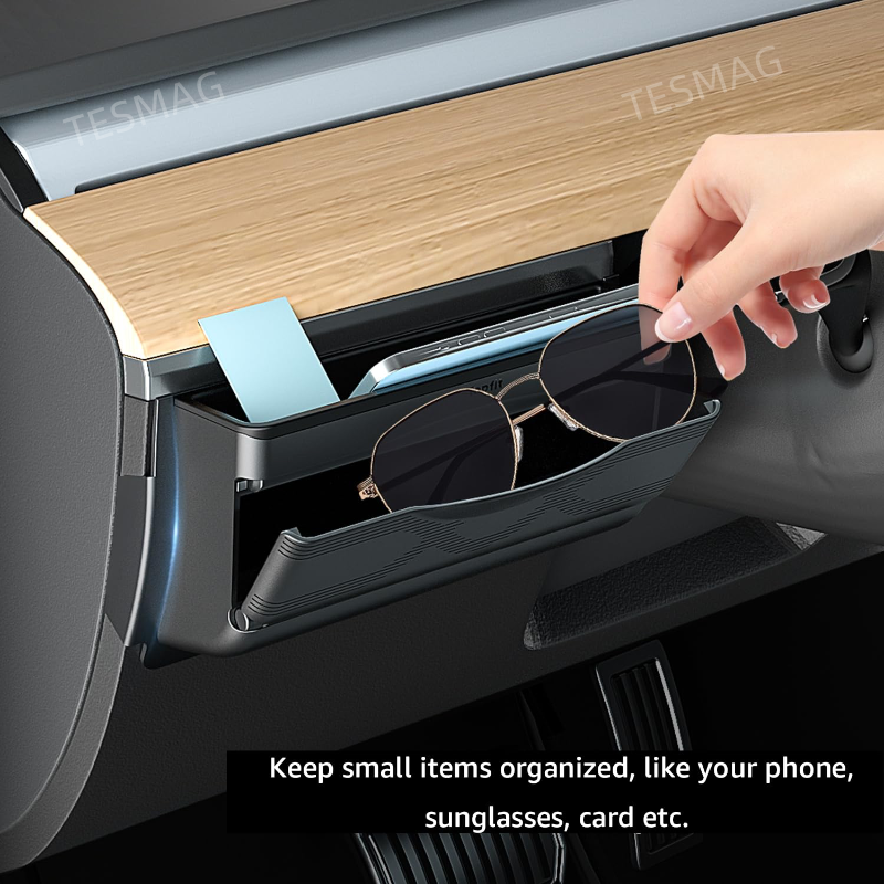 Car Glove Storage Dashboard Side Organizer for Tesla Model Y Juniper 2025+