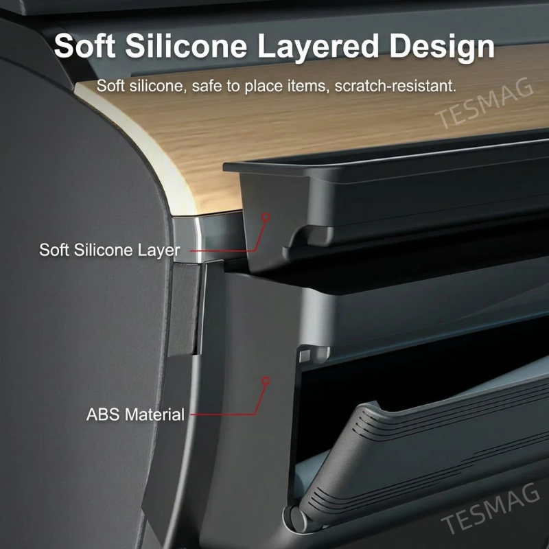 Car Glove Storage Dashboard Side Organizer for Tesla Model Y Juniper 2025+