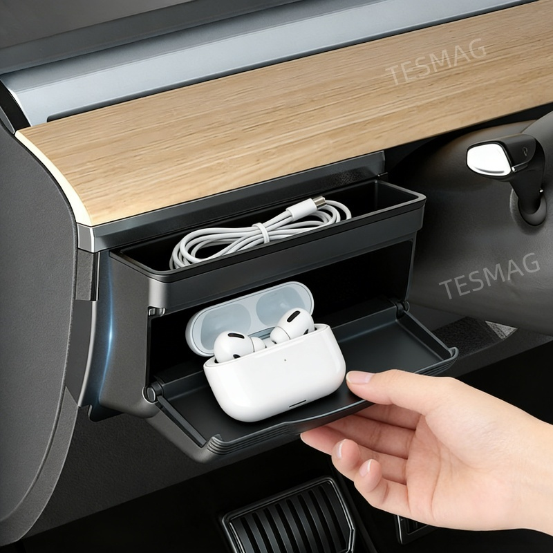 Car Glove Storage Dashboard Side Organizer for Tesla Model Y Juniper 2025+