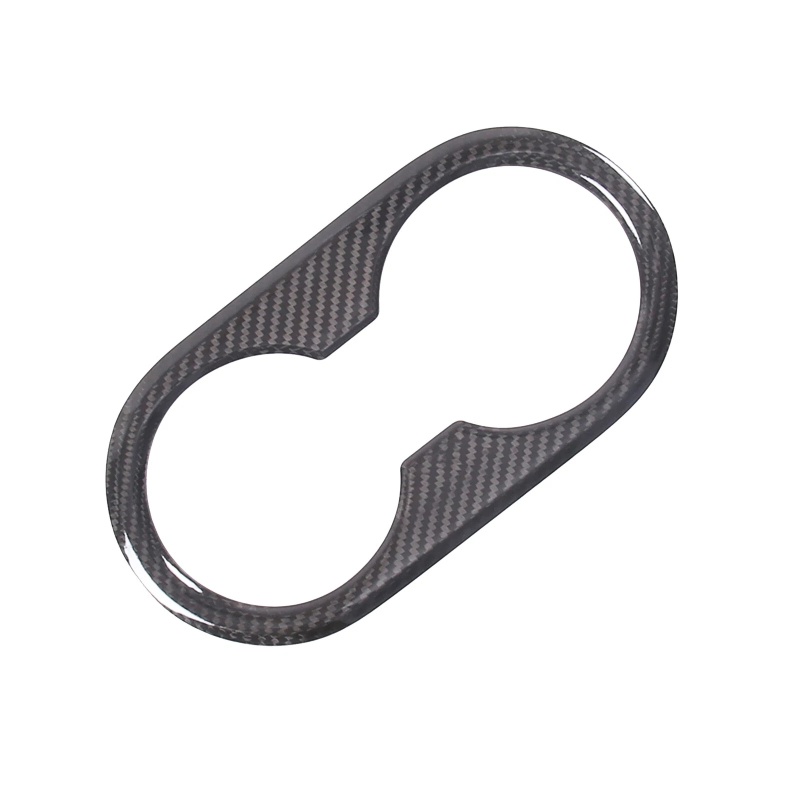 Carbon Fiber Backseat Cup Holder Cover for Tesla Model 3/Y