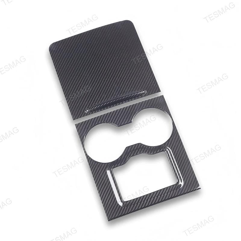 Carbon Fiber Center Console Trim Panel Cover for Tesla Model 3/Y