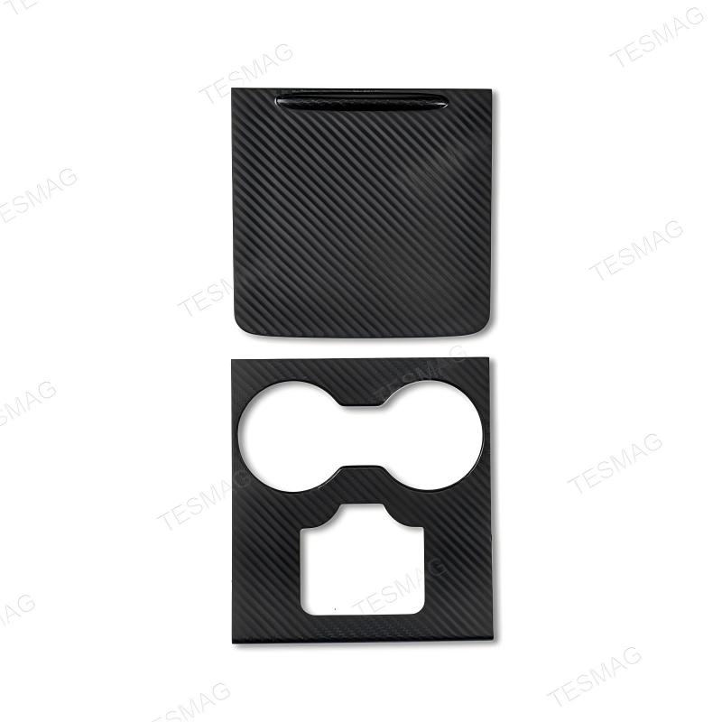 Carbon Fiber Center Console Trim Panel Cover for Tesla Model 3/Y