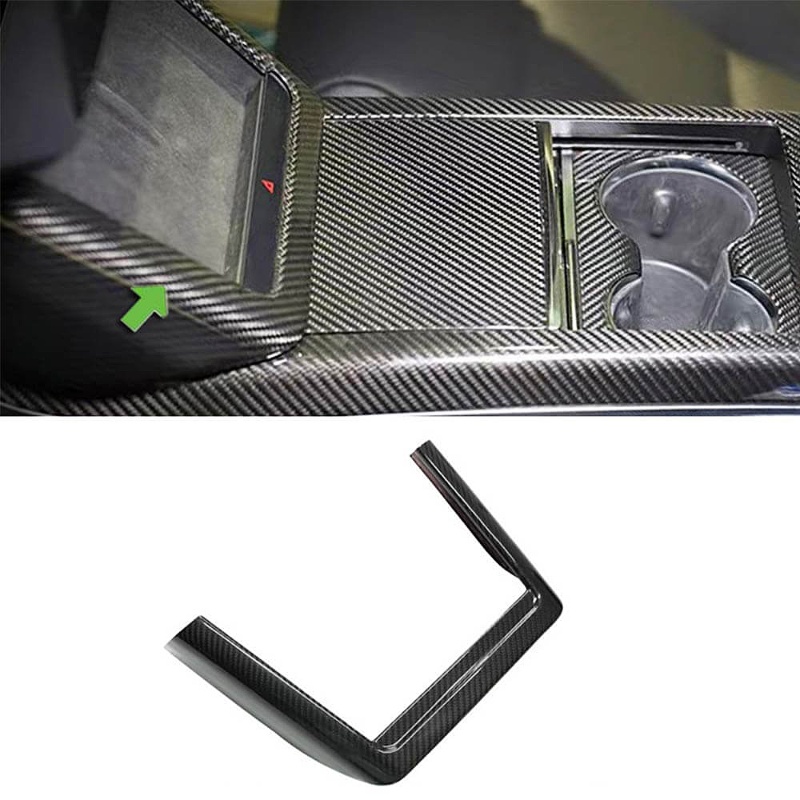 Carbon Fiber Charging Pad Frame for Tesla Model S/X 2021+