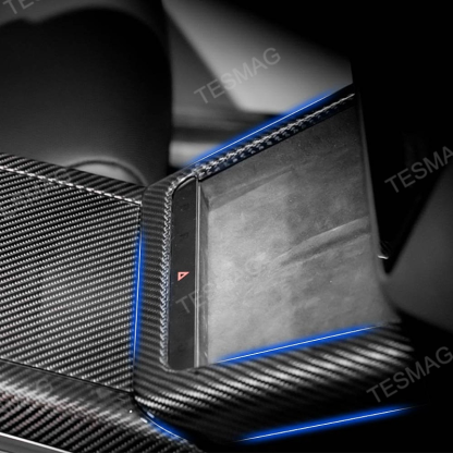 Carbon Fiber Charging Pad Frame for Tesla Model S/X 2021+