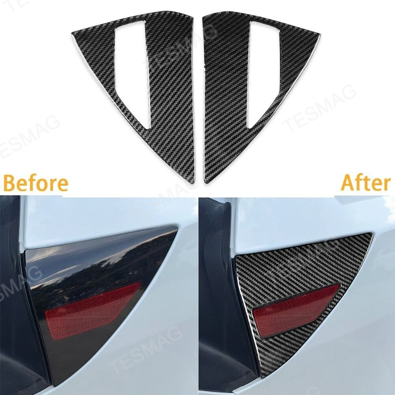 Carbon Fiber Charging Port Cover for Tesla Model 3 Highland/Model Y Juniper