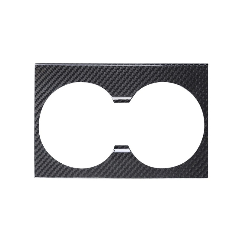 Carbon Fiber Console Cup Holder Overlay Cover for Tesla Model 3 Highland/Model Y Juniper