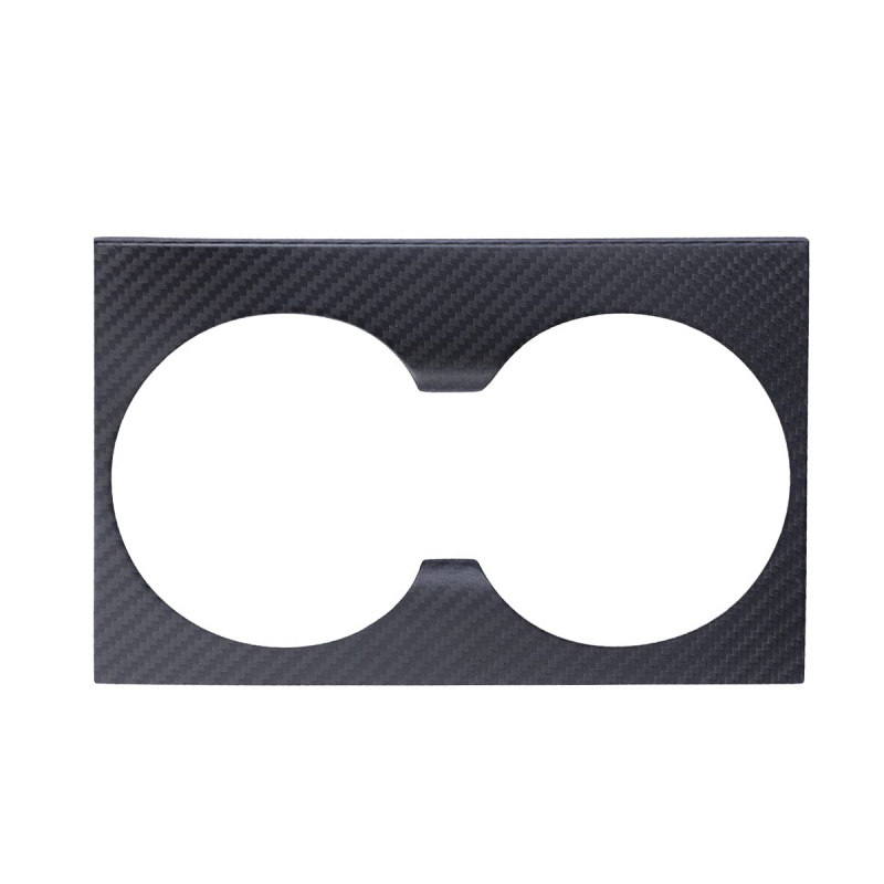 Carbon Fiber Console Cup Holder Overlay Cover for Tesla Model 3 Highland/Model Y Juniper