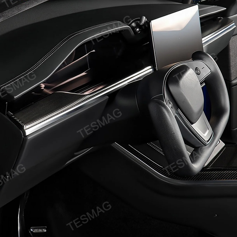 Carbon Fiber Dashboard Covers for Tesla Model S/X 2021+