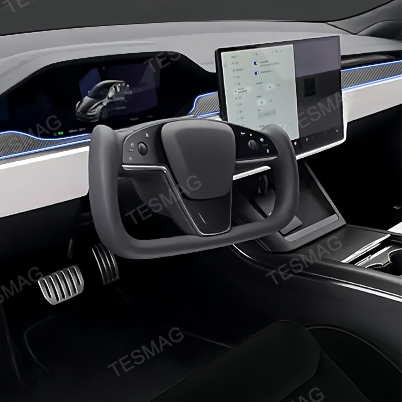 Carbon Fiber Dashboard Covers for Tesla Model S/X 2021+