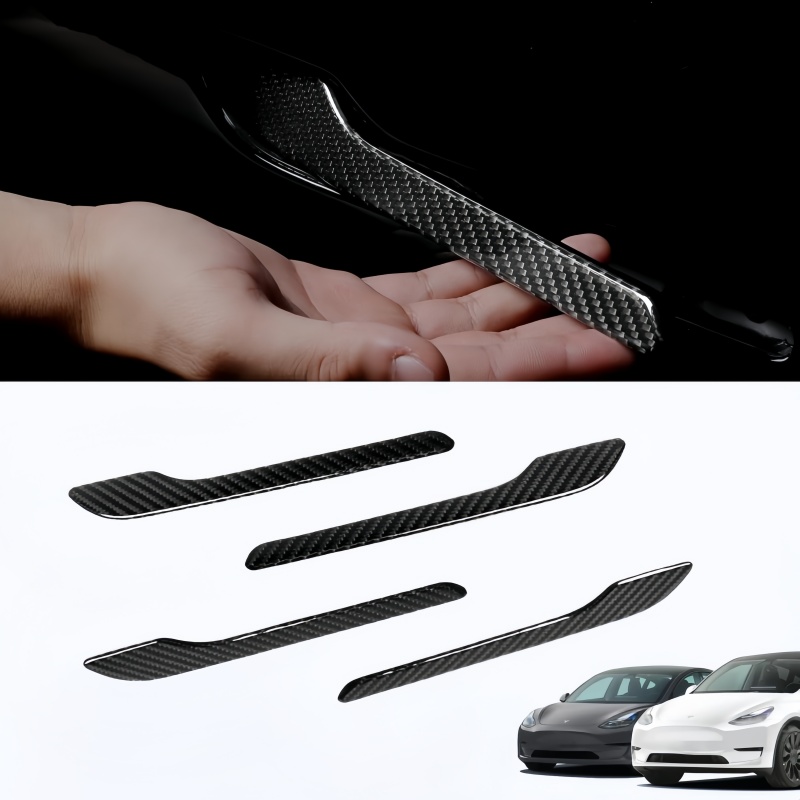 Carbon Fiber Door Handle Covers for Tesla Model 3/Y