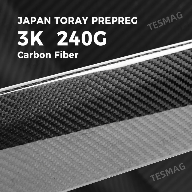 Carbon Fiber Door Panel Covers Interior Trim for Tesla Model Y Juniper 2025+
