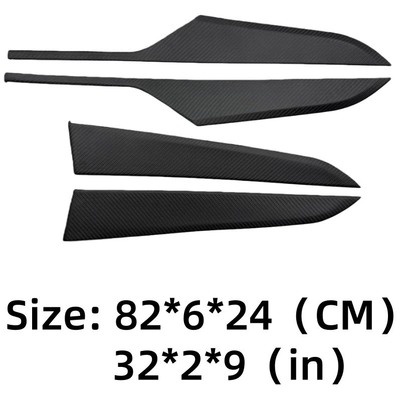 Carbon Fiber Door Panel Covers Interior Trim for Tesla Model Y Juniper 2025+