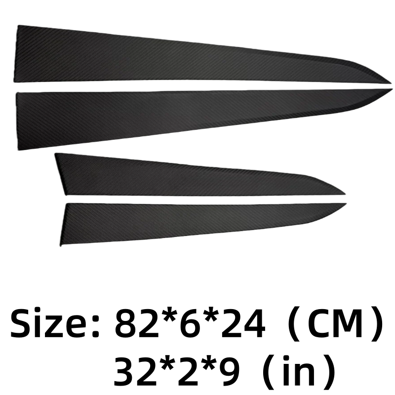 Carbon Fiber Door Panel Covers Interior Trim for Tesla Model Y Juniper 2025+