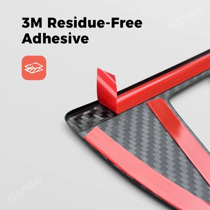 Carbon Fiber Door Panel Covers Interior Trim for Tesla Model Y Juniper 2025+