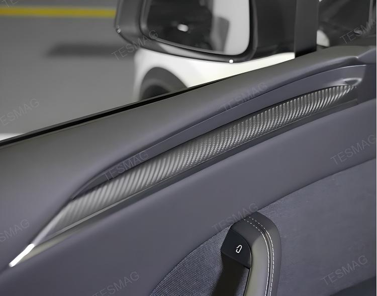 Carbon Fiber Door Panel Trim Overlay for Tesla Model S/X