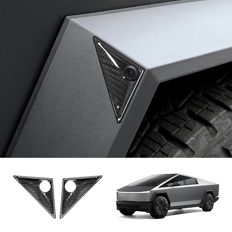 Carbon Fiber Front Fender Camera Cover for Tesla Cybertruck