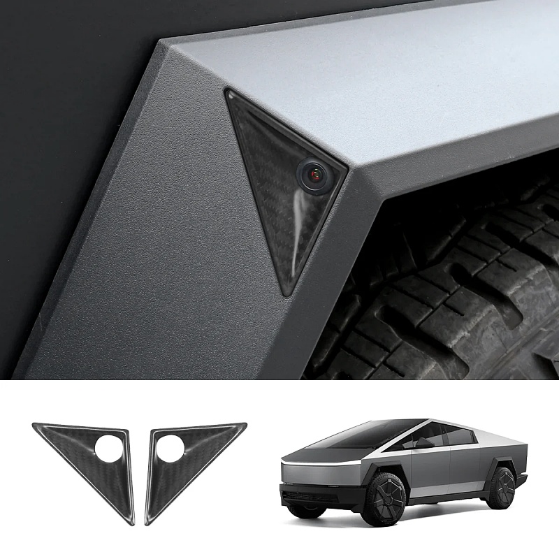 Carbon Fiber Front Fender Camera Cover for Tesla Cybertruck