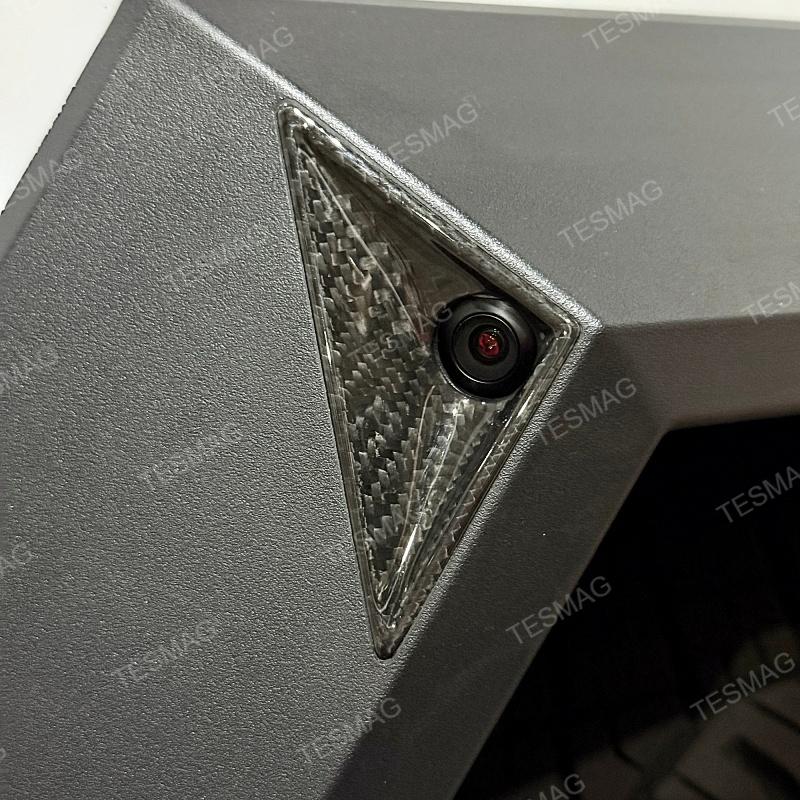 Carbon Fiber Front Fender Camera Cover for Tesla Cybertruck