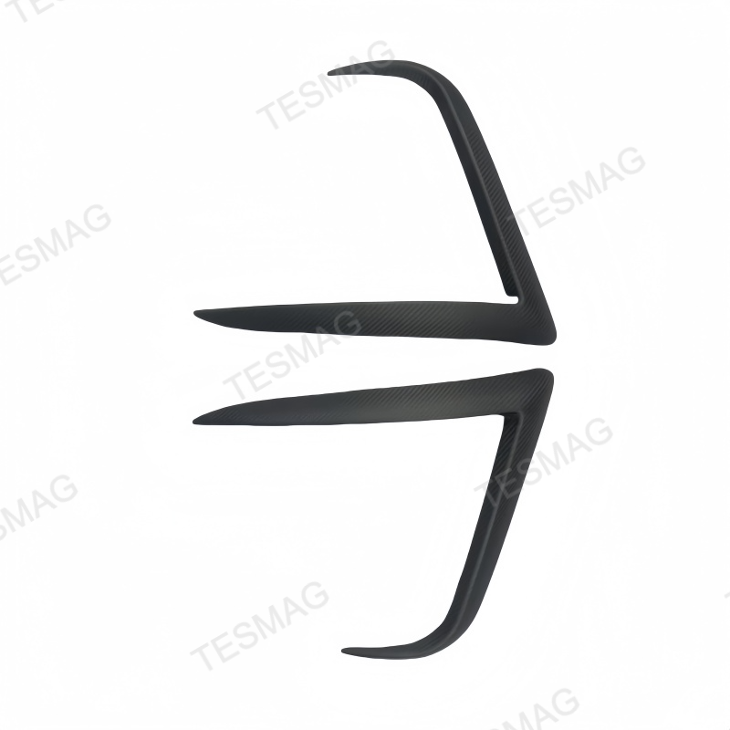 Carbon Fiber Front Fog Light Covers for Tesla Model Y Juniper 2025+