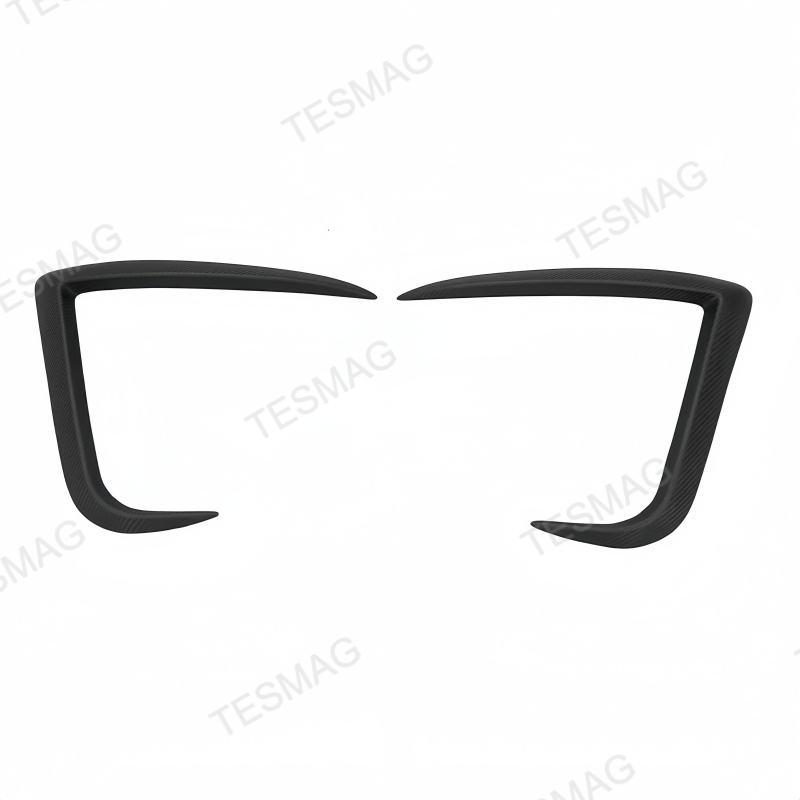 Carbon Fiber Front Fog Light Covers for Tesla Model Y Juniper 2025+
