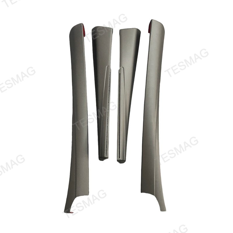 Carbon Fiber Front & Rear Door Panel  Overlays for Tesla Model Y Juniper