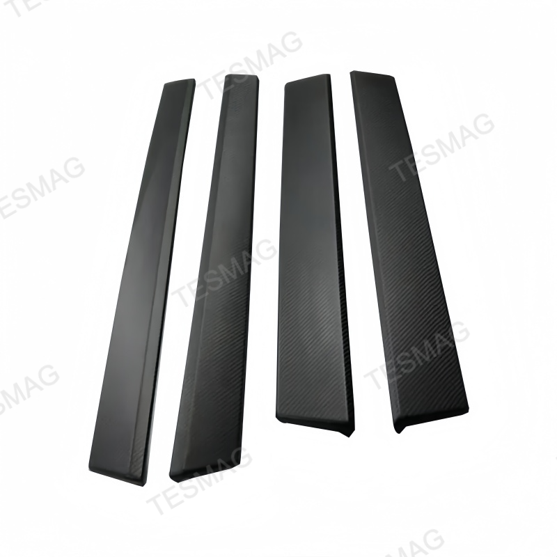 Carbon Fiber Front & Rear Door Panel Upper Trim Covers for Tesla Cybertruck 