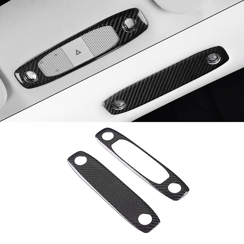Carbon Fiber Reading Light Cover Trim for Tesla Model 3/Y 