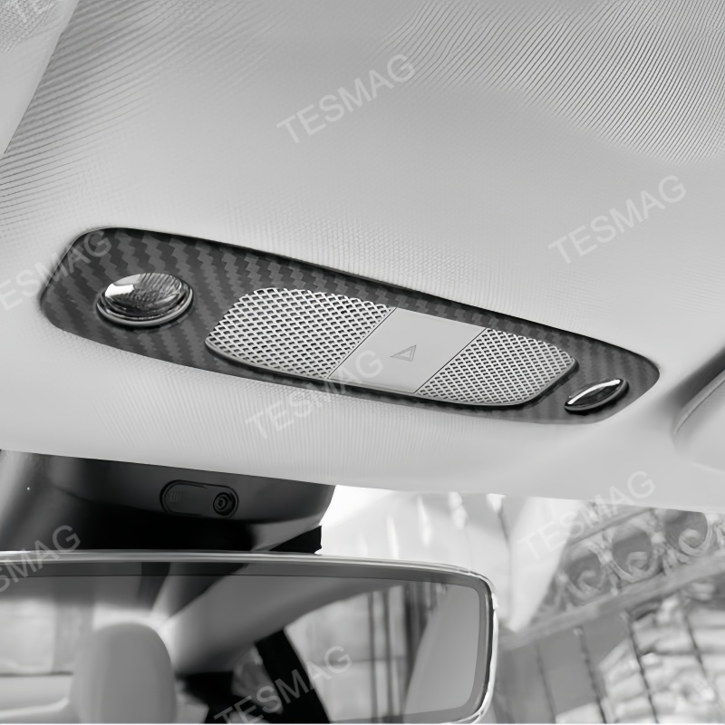 Carbon Fiber Reading Light Cover Trim for Tesla Model 3/Y 