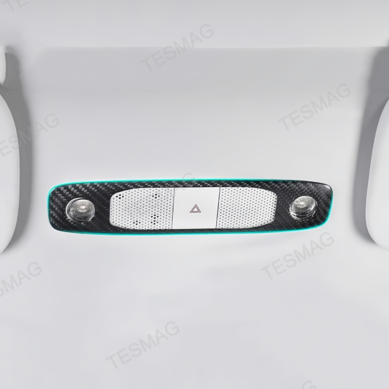 Carbon Fiber Reading Light Cover Trim for Tesla Model 3/Y 