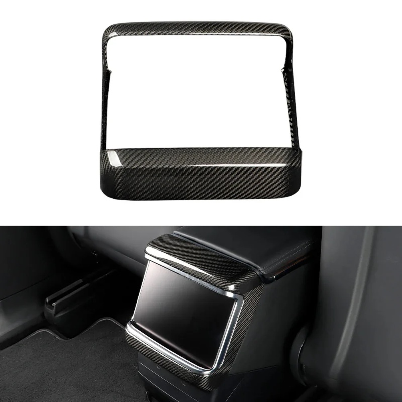 Carbon Fiber Rear Display Trim Cover for Tesla Model S /X